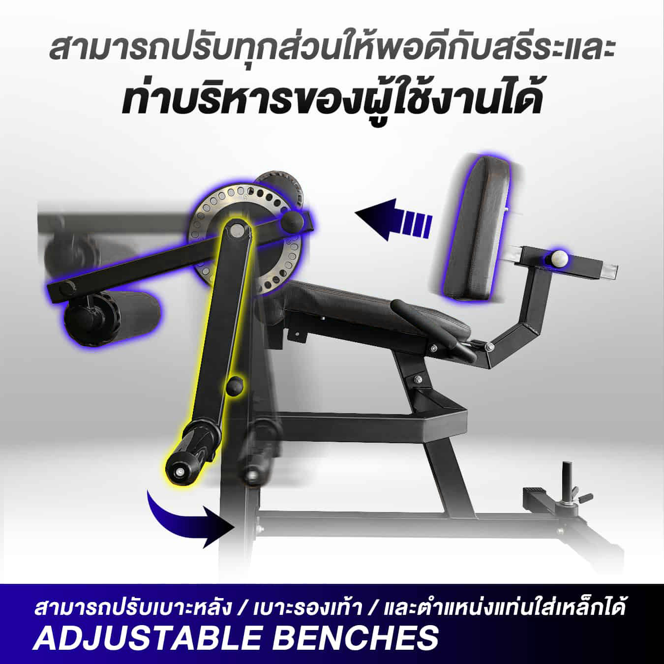 เครื่องบริหารกล้ามเนื้อขา SPORTSYNOLOGY D200 บริหารกล้ามขาด้านนอกและด้านใน (สีดำ)_3